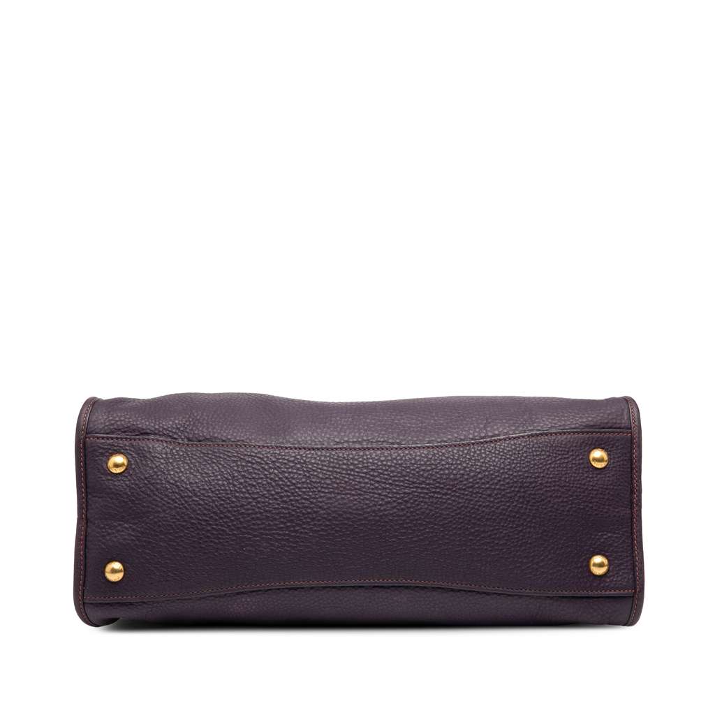 Prada Vitello Daino Zip Top Satchel - 3