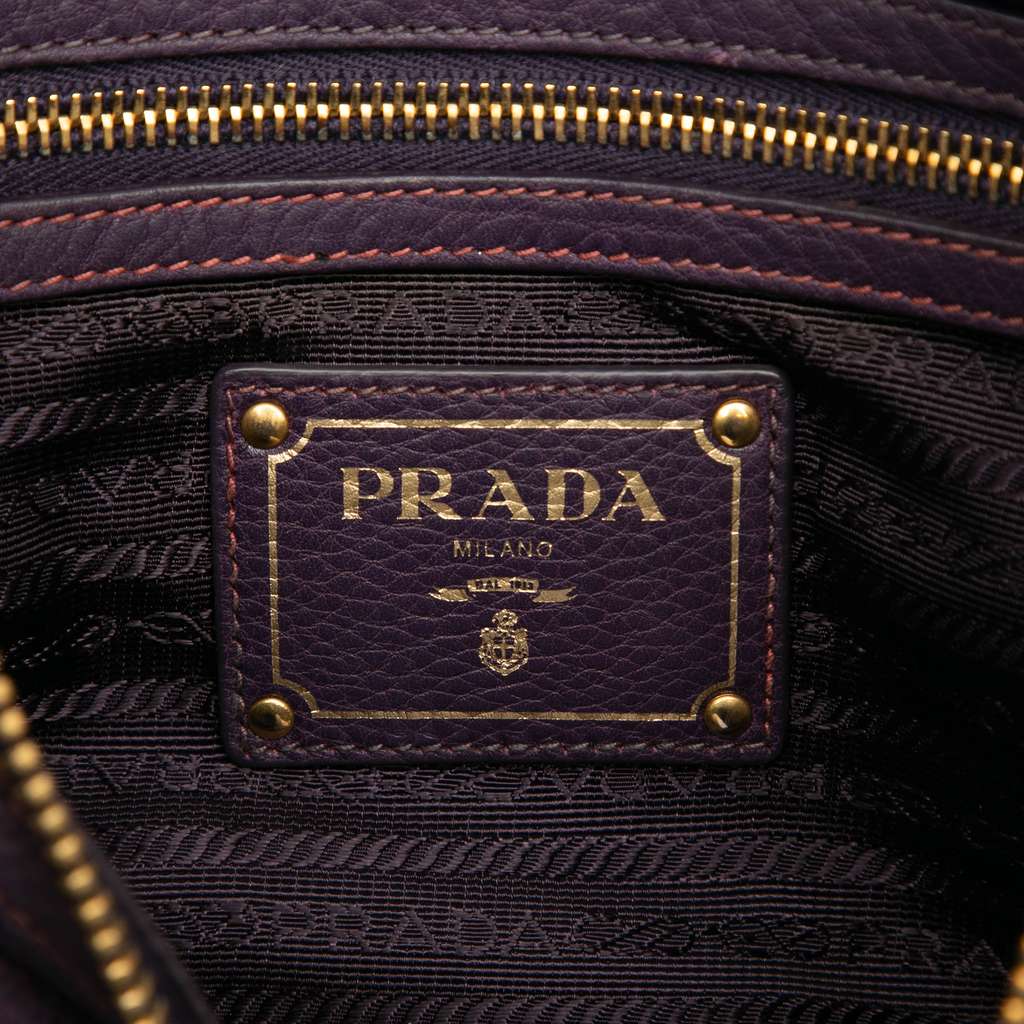 Prada Vitello Daino Zip Top Satchel - 5