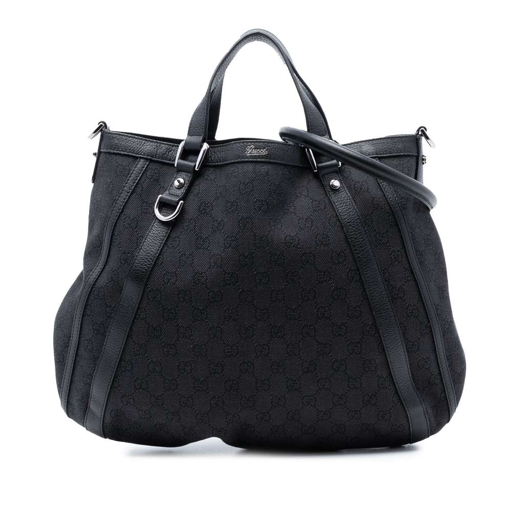 Gucci GG Denim Abbey D Ring Convertible Tote