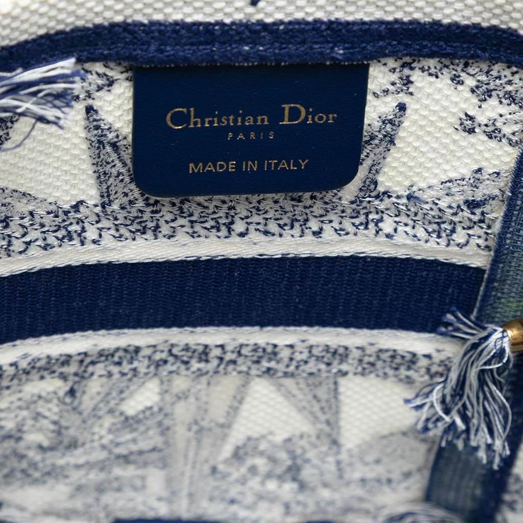 Dior Canvas Embroidered Reve d Infini D Bubble Bucket Bag - 5