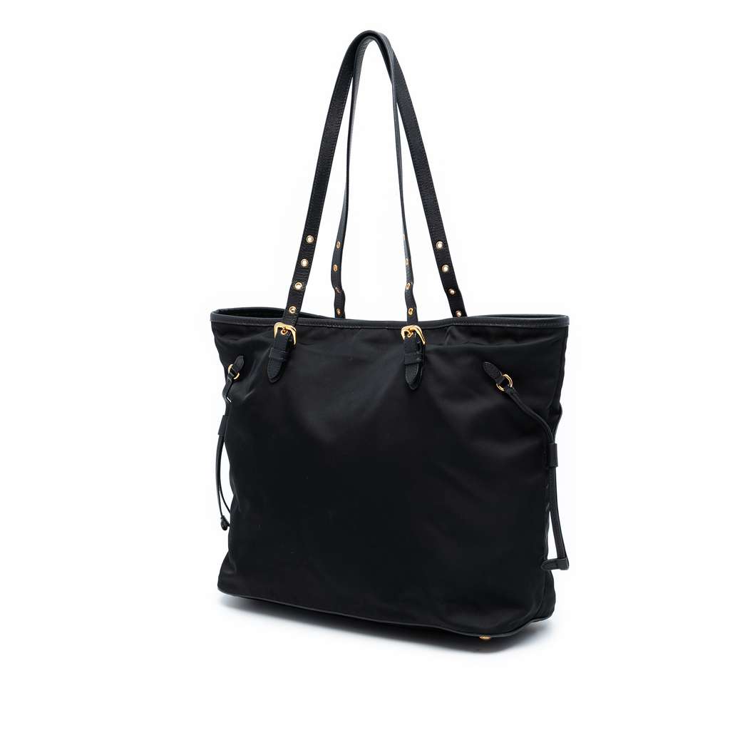 Prada Saffiano Trimmed Tessuto Tote - 2