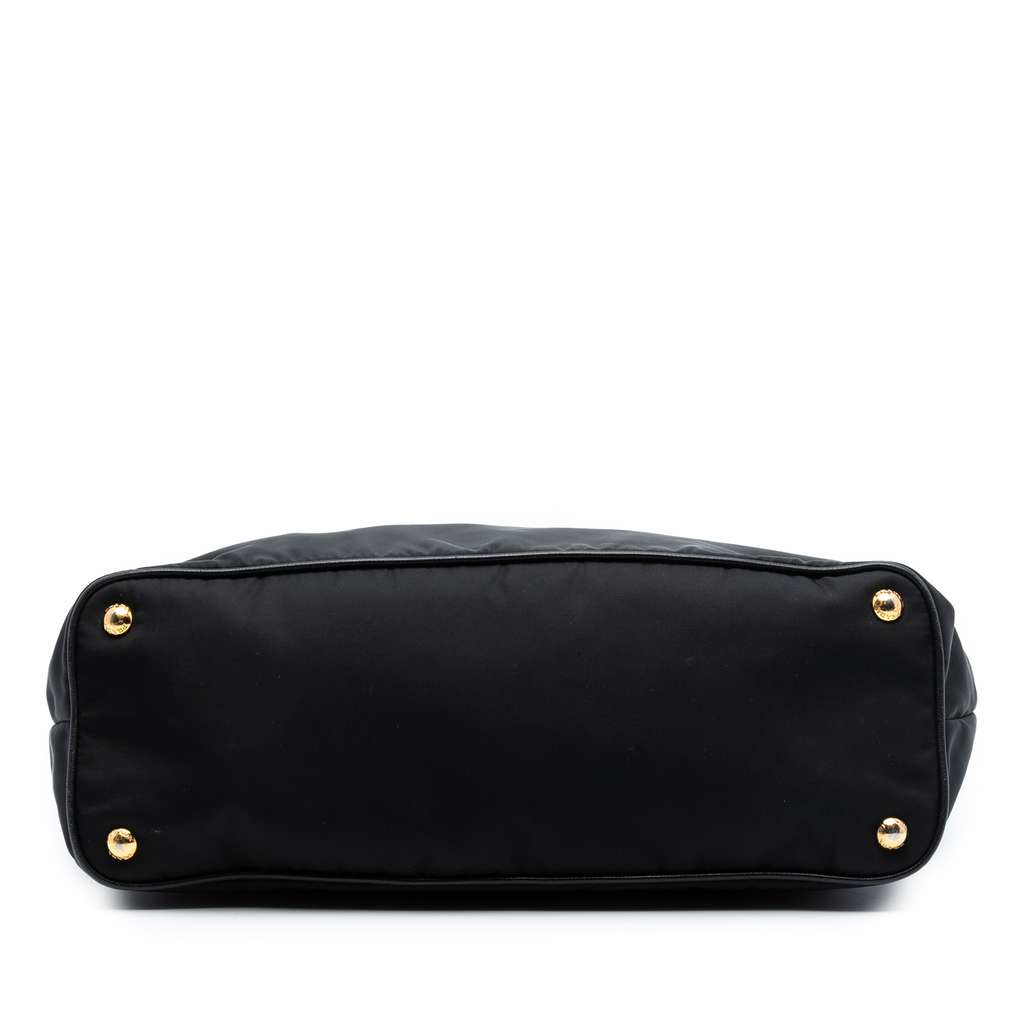 Prada Saffiano Trimmed Tessuto Tote - 3