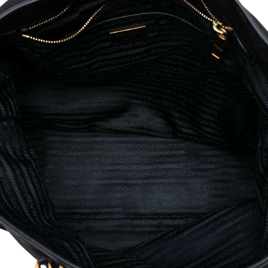 Prada Saffiano Trimmed Tessuto Tote - 4