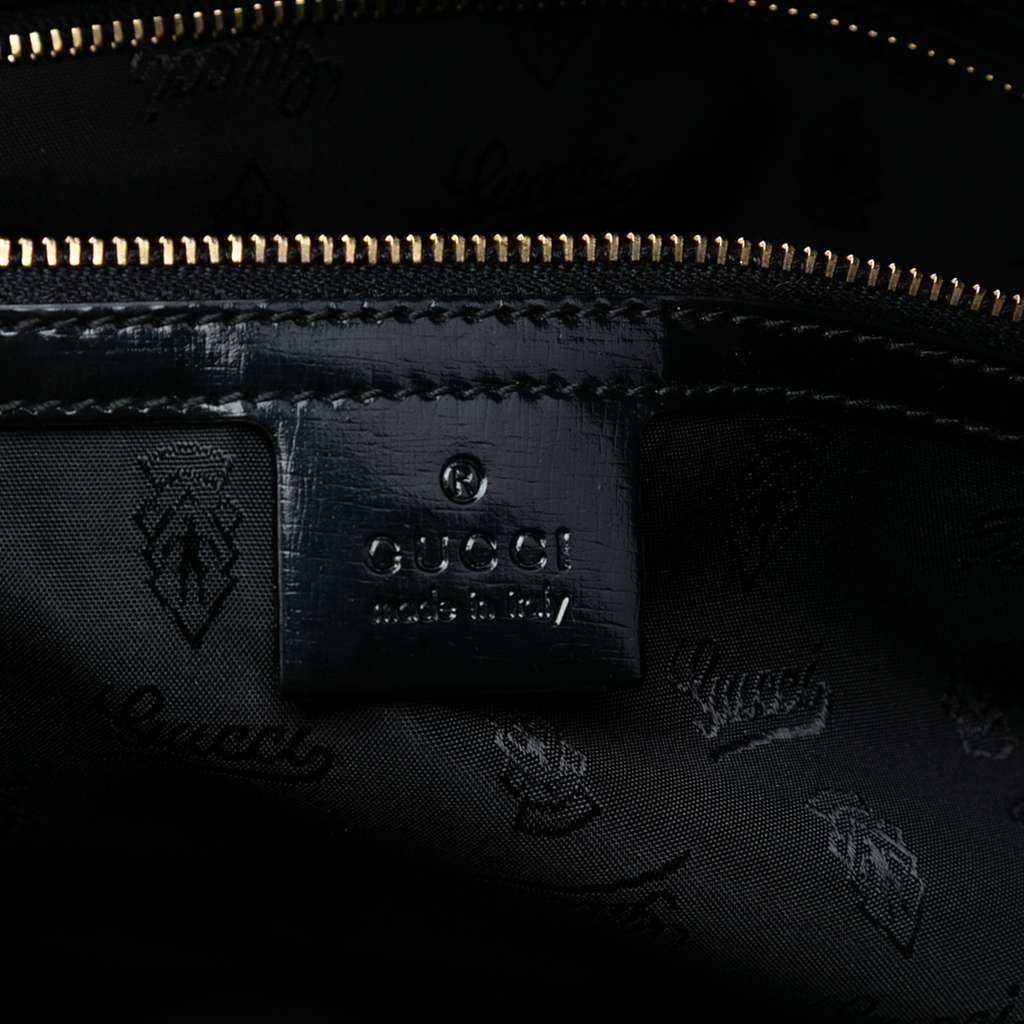 Gucci Coated Canvas Bamboo Dialux Pop Satchel - 5