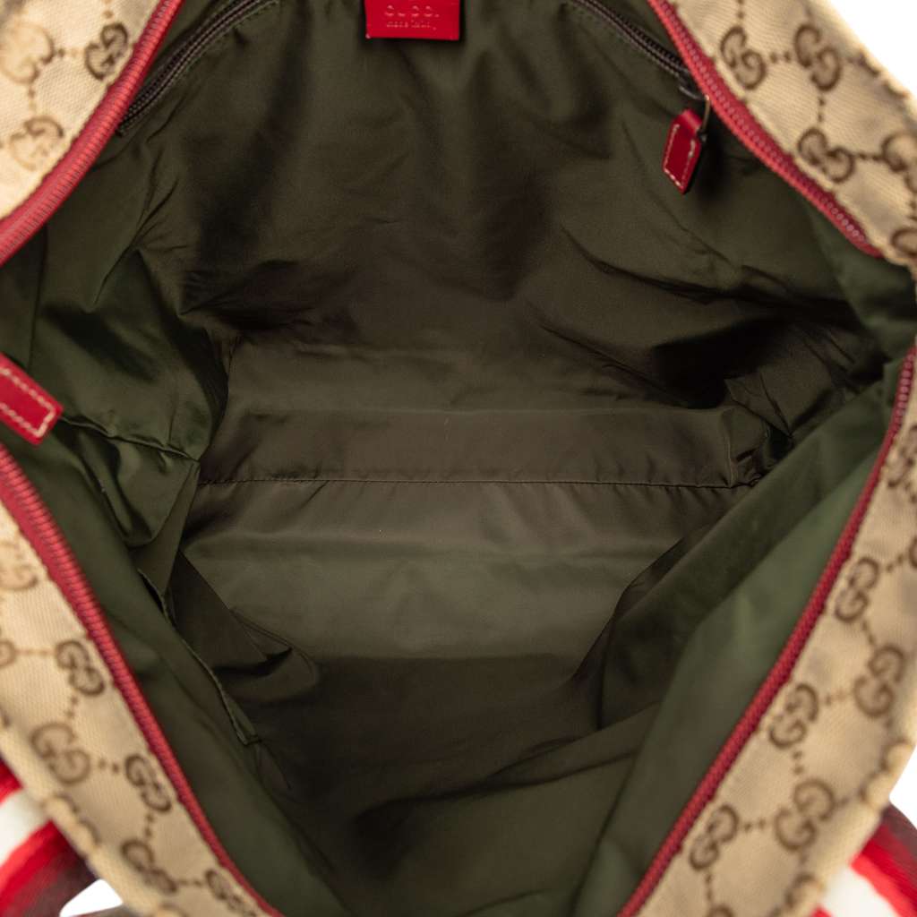 Gucci GG Canvas Web Tote - 4