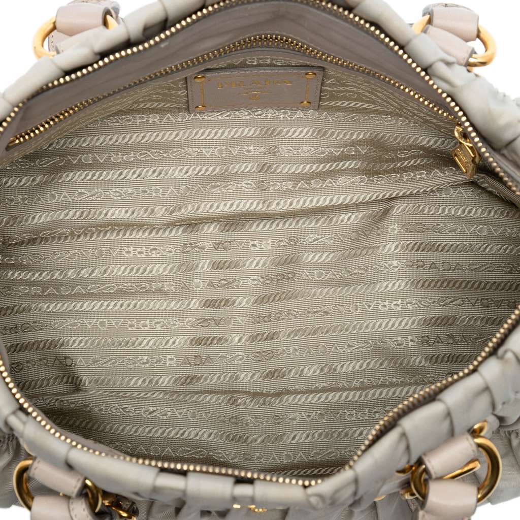 Prada Tessuto Gaufre Satchel - 4