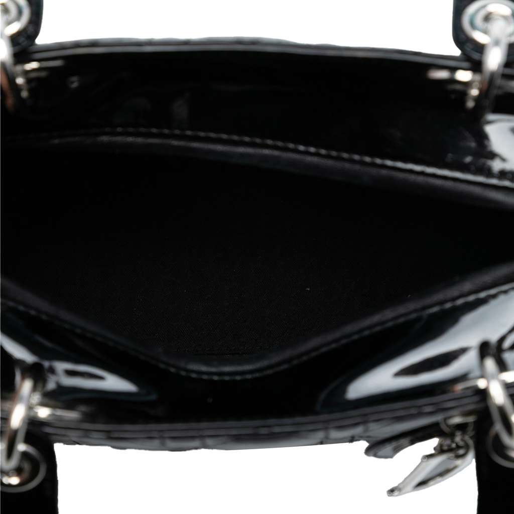 Dior Medium Patent Cannage Lady Dior - 4