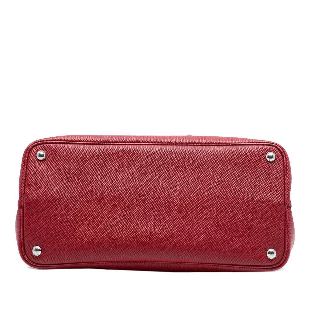 Prada Large Saffiano Cuir Double Satchel - 3