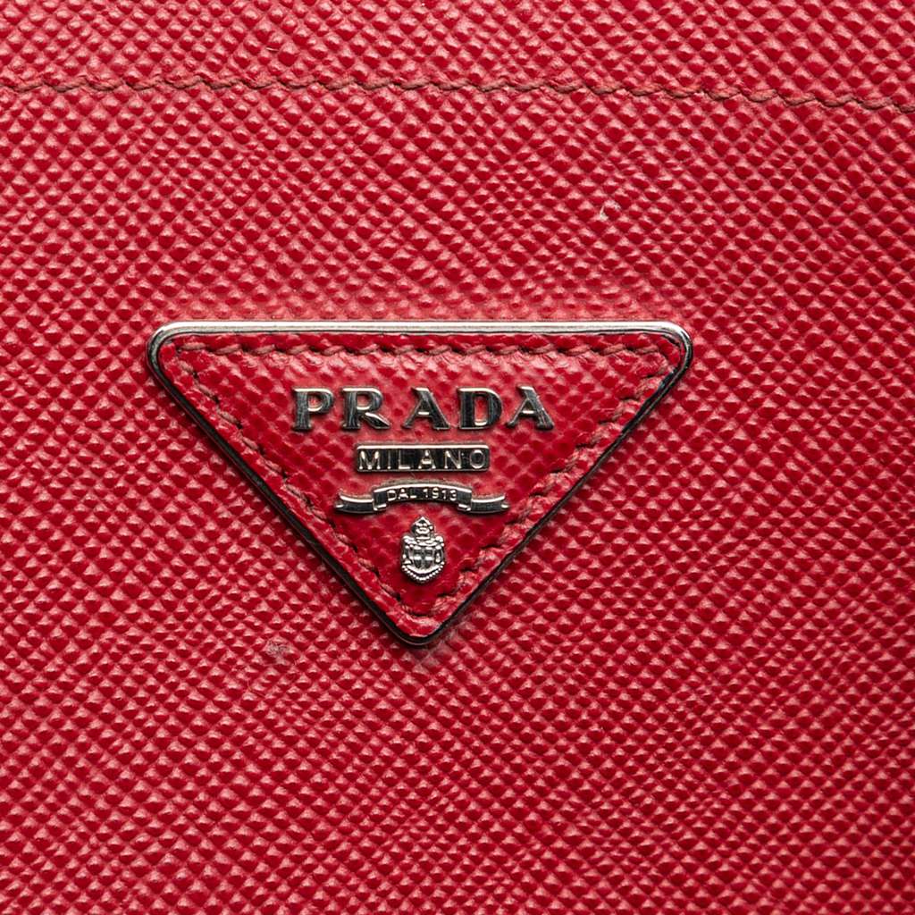 Prada Large Saffiano Cuir Double Satchel - 5