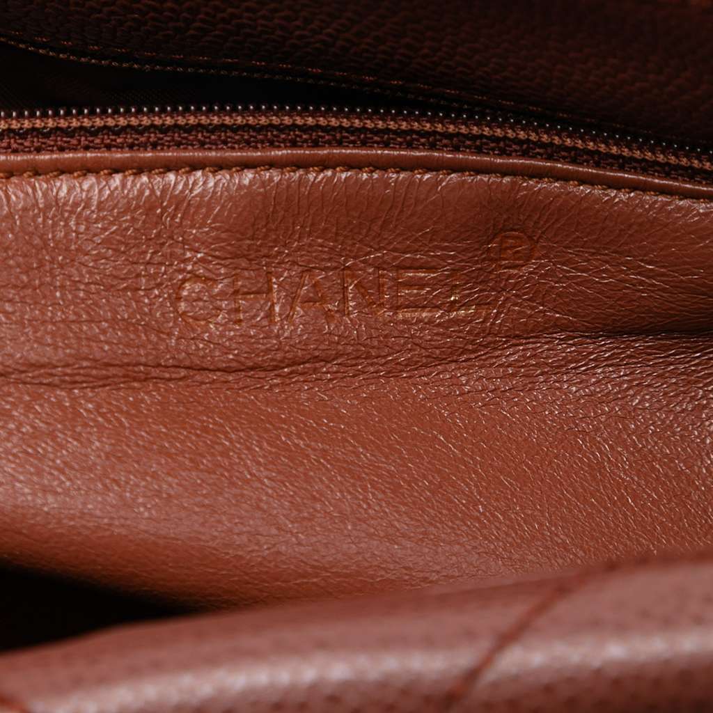 Chanel CC Quilted Caviar Tortoise Top Handle Bag - 5