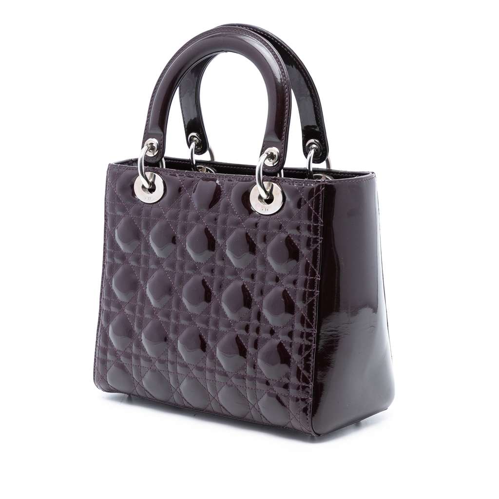 Dior Medium Patent Cannage Lady Dior - 2