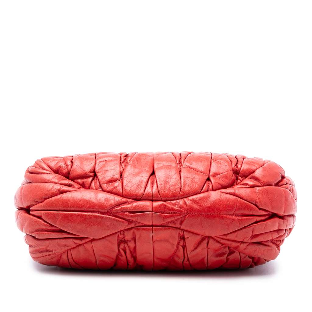 Miu Miu Matelasse Lux Lambskin Bauletto Aperto Satchel - 3