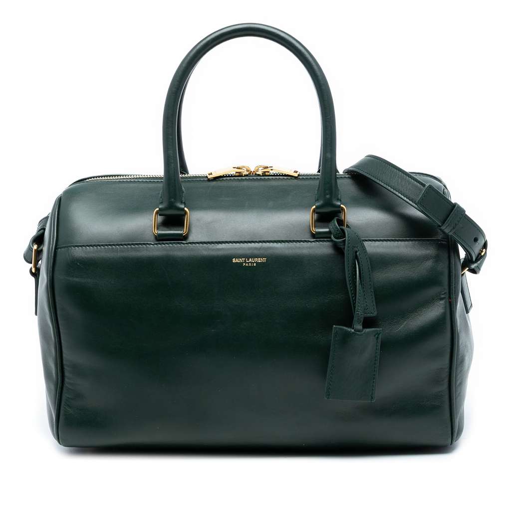 Saint Laurent Leather Classic Duffle 6 Satchel
