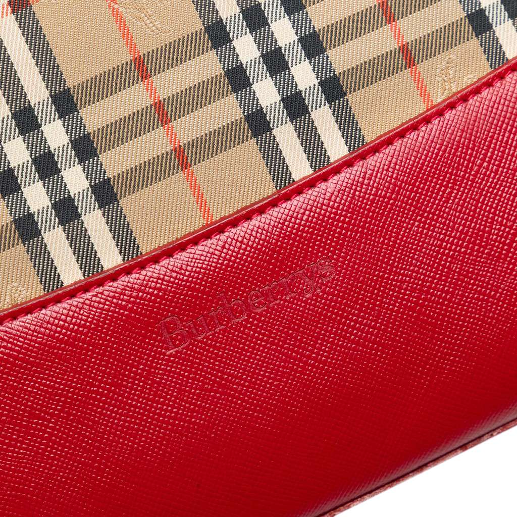 Burberry Haymarket Check Canvas Tote - 4