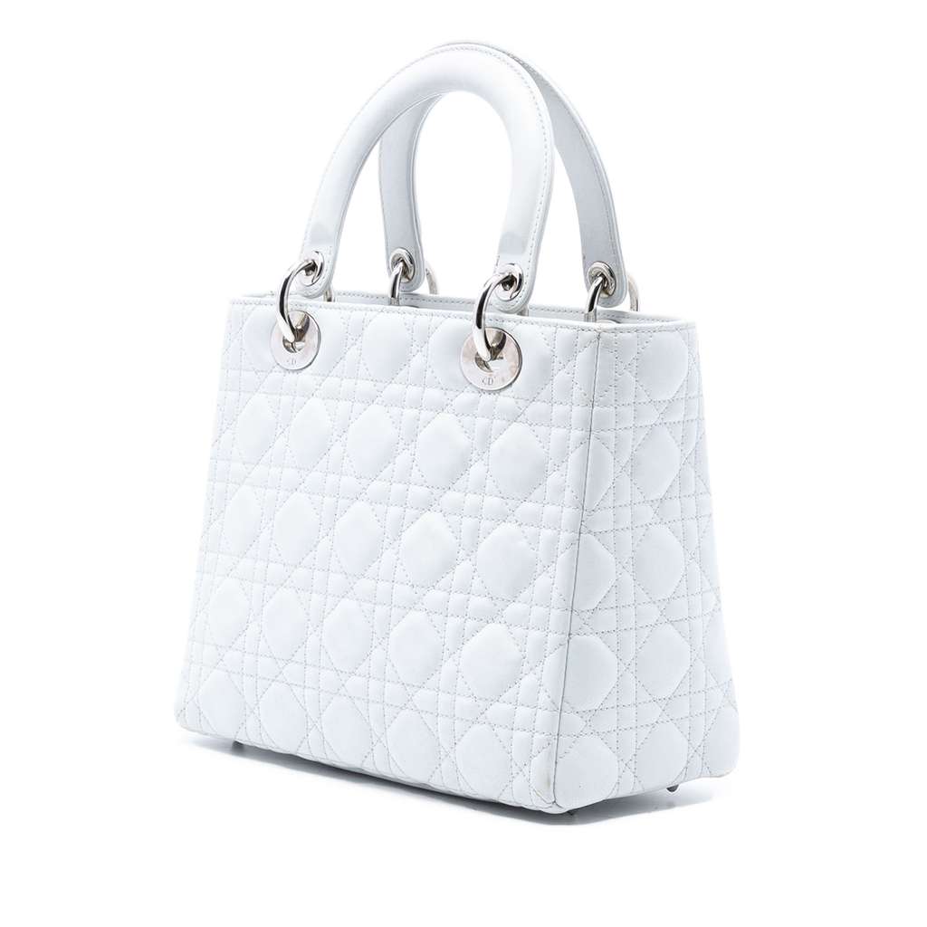 Dior Medium Lambskin Cannage Lady Dior - 2