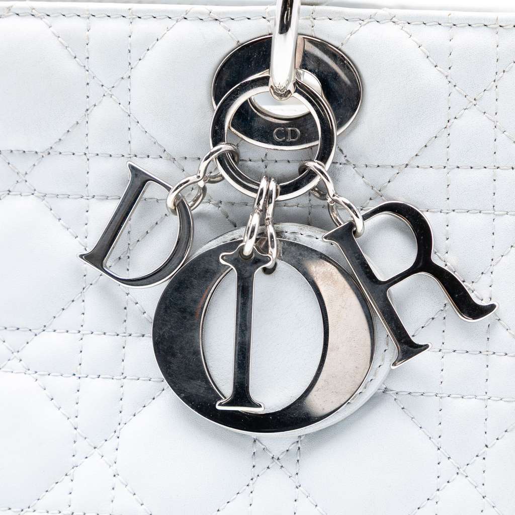 Dior Medium Lambskin Cannage Lady Dior - 5