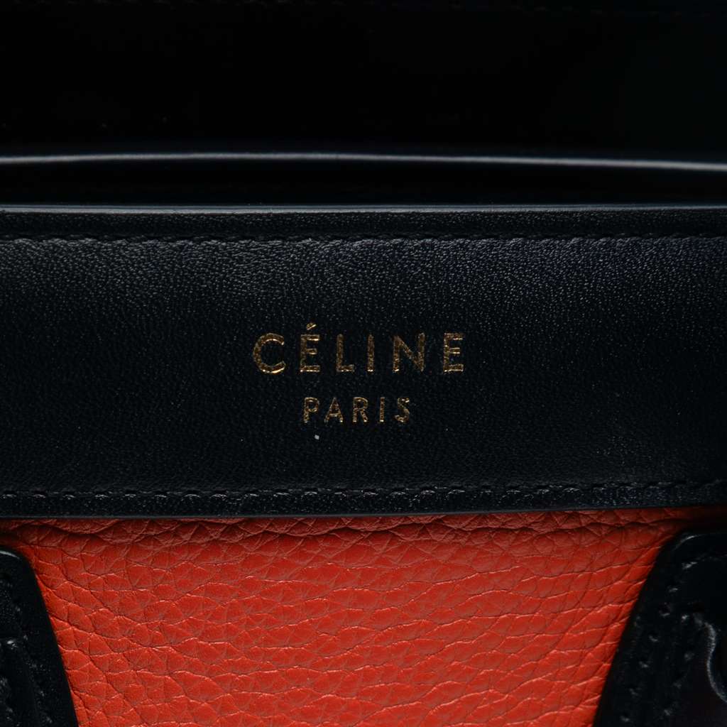 Celine Nano Tricolor Leather Luggage Tote - 5