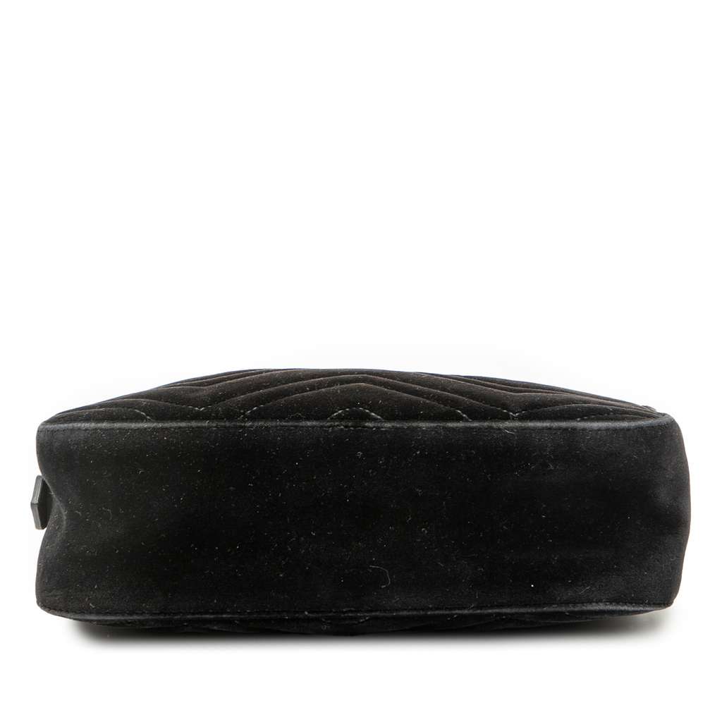 Gucci Small GG Marmont Matelasse Velvet Crossbody - 3