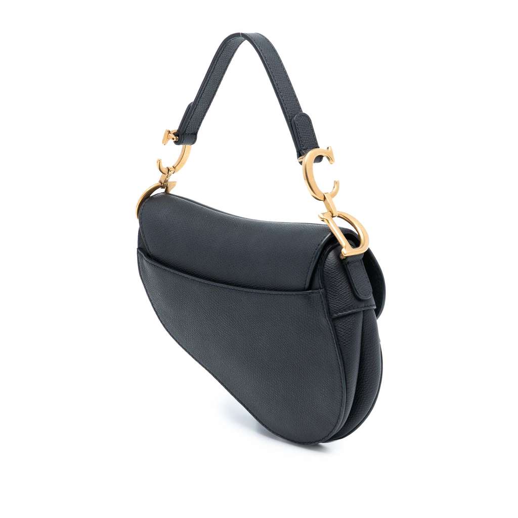 Dior Mini Grained Calfskin Saddle Bag - 2