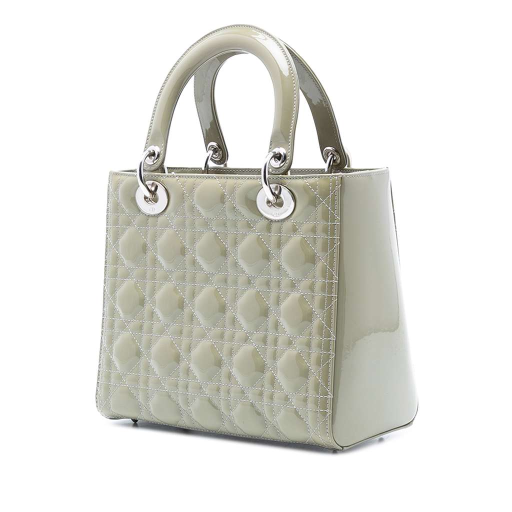 Dior Medium Patent Cannage Lady Dior - 2