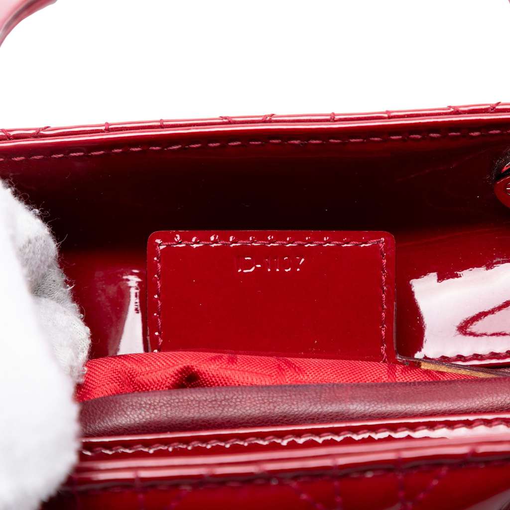 Dior Medium Patent Cannage Lady Dior - 5