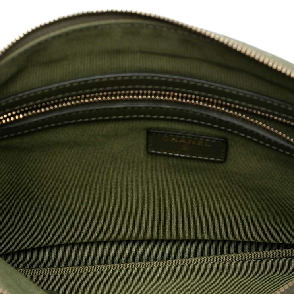 Chanel Medium Chevron Caviar O Case Clutch - 4