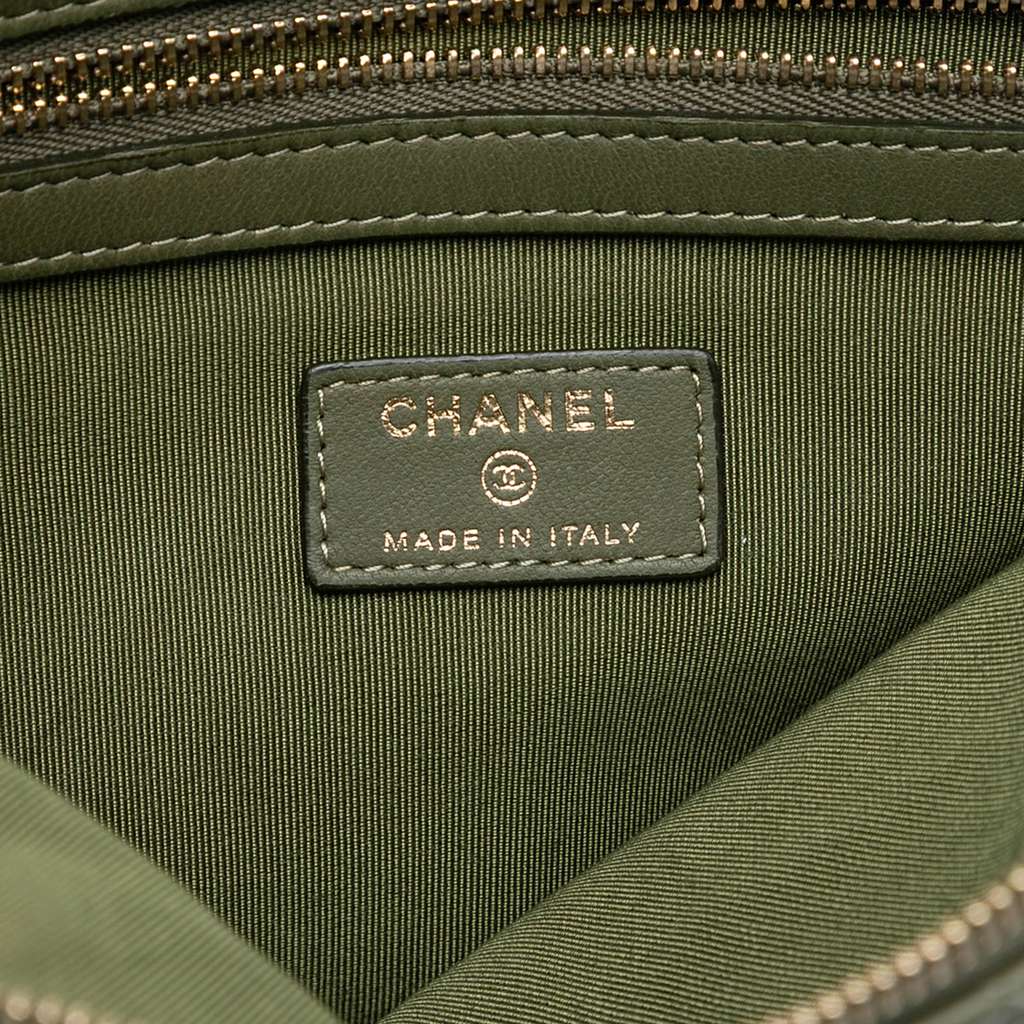 Chanel Medium Chevron Caviar O Case Clutch - 5