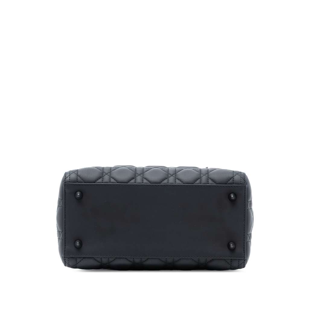 Dior Medium Ultra Matte Calfskin Cannage Lady Dior - 3