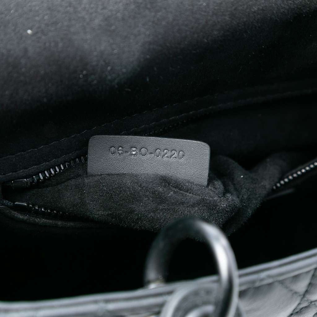 Dior Medium Ultra Matte Calfskin Cannage Lady Dior - 5