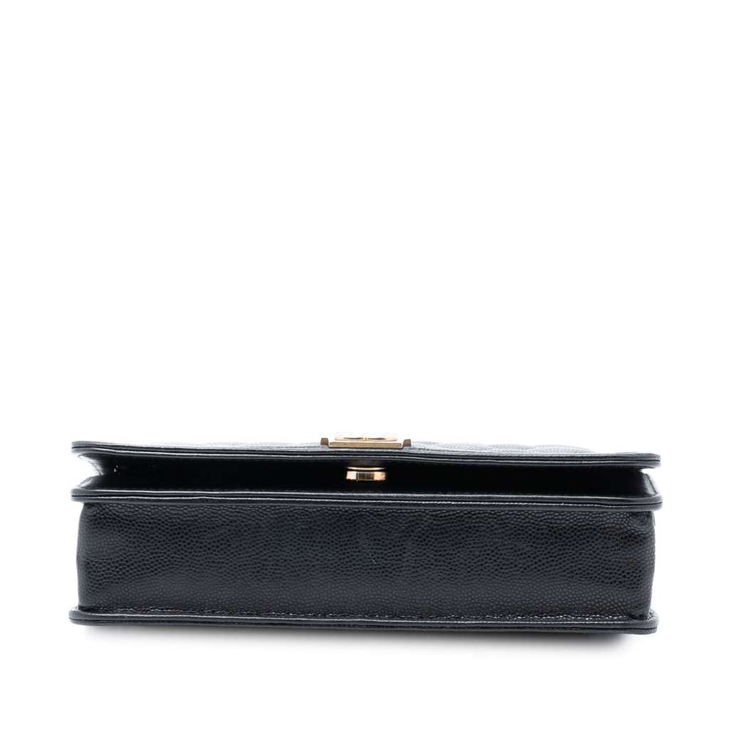 Chanel Quilted Caviar Boy Wallet on Chain - 3