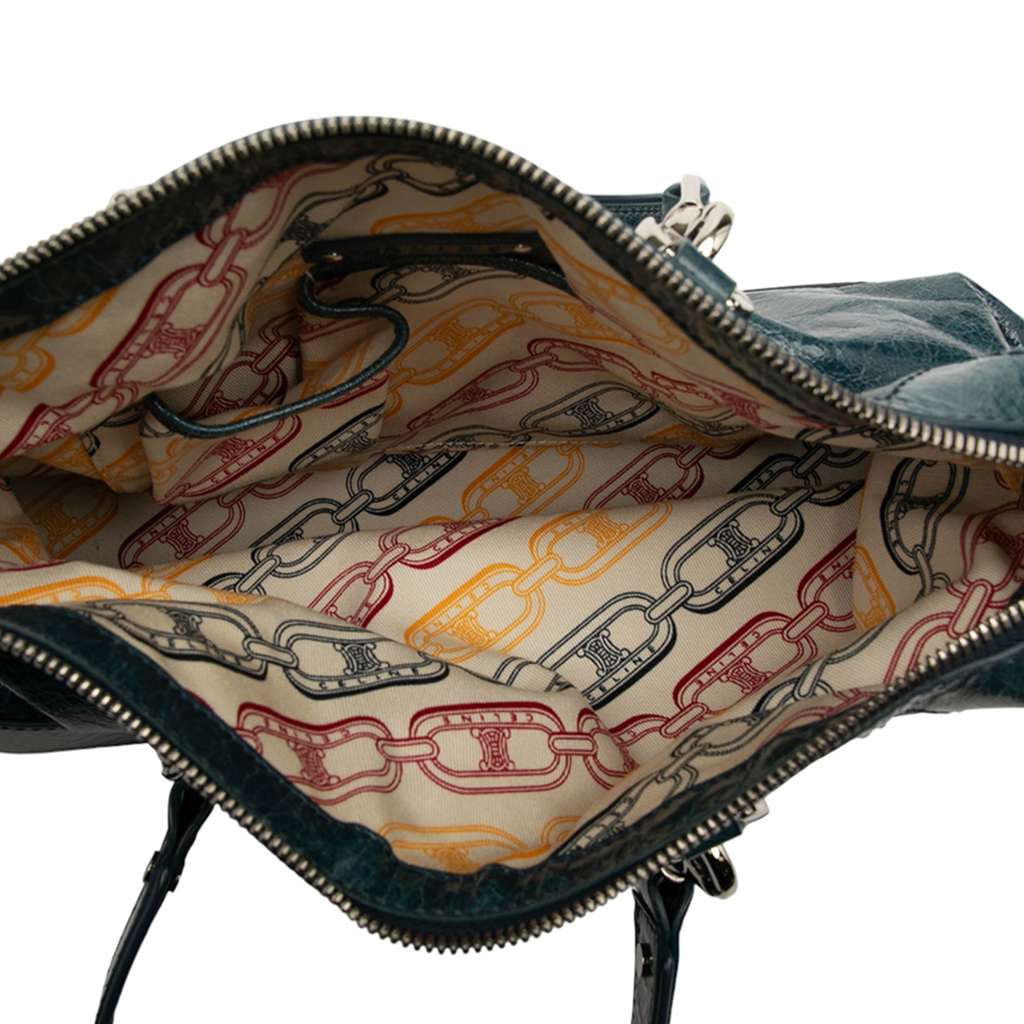 Celine Crinkled Patent Macadam Shoulder Bag - 4