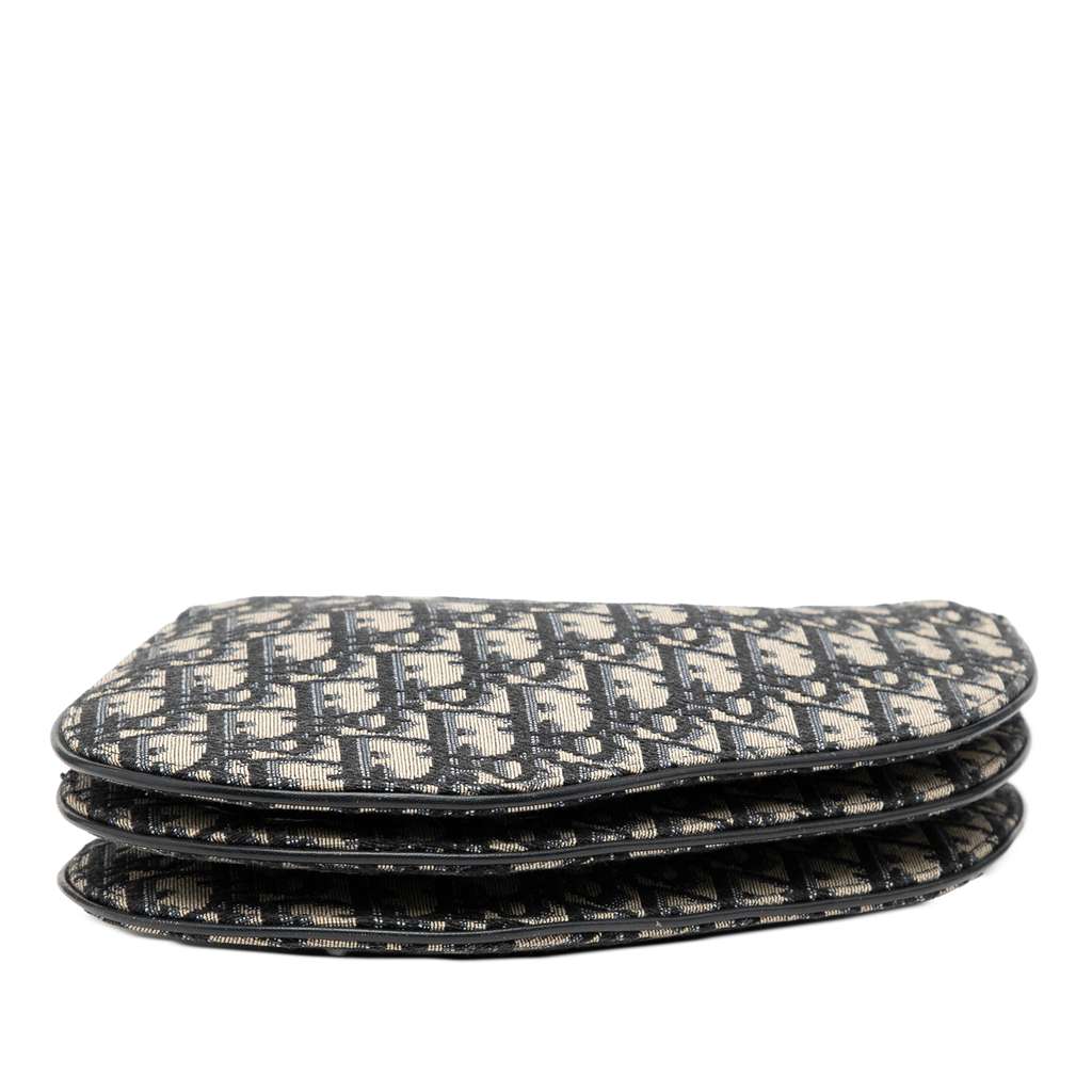 Dior Oblique Canvas Saddle Triple Zip Crossbody - 3