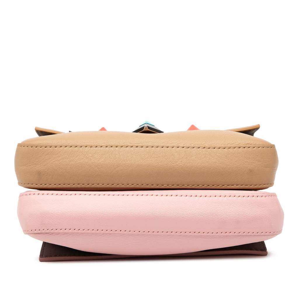 Fendi Micro Leather Hypnoteyes Double Baguette Satchel - 3