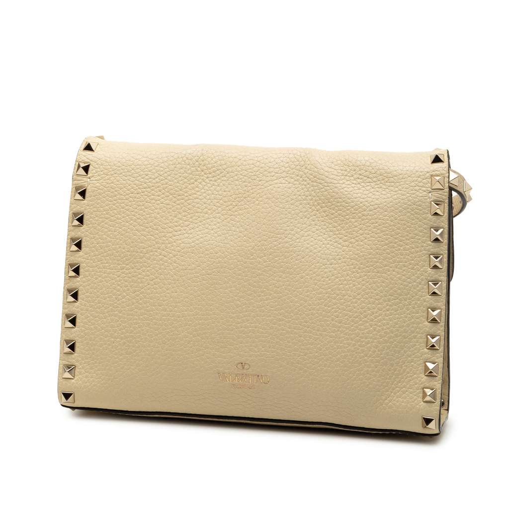 Valentino Small Grainy Calfskin Rockstud Flap Crossbody - 2