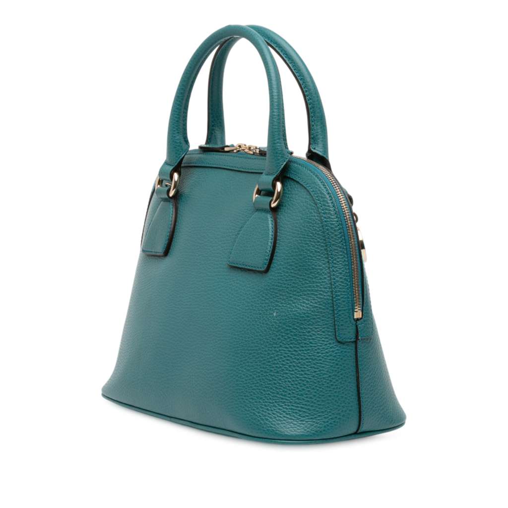 Gucci Small Dollar Calfskin GG Charm Dome Satchel - 2