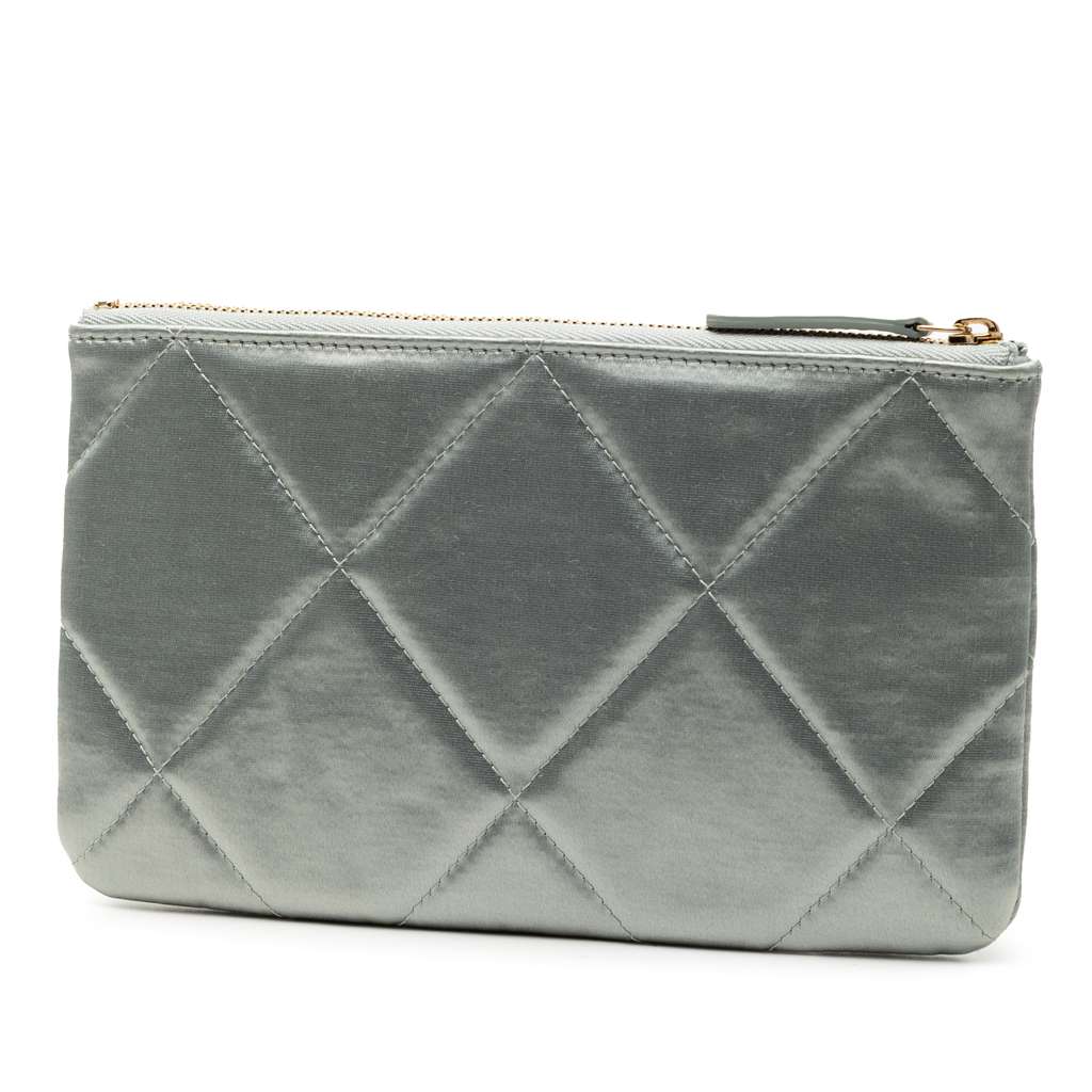 Chanel Small Satin 19 O Case VIP Zip Pouch - 2