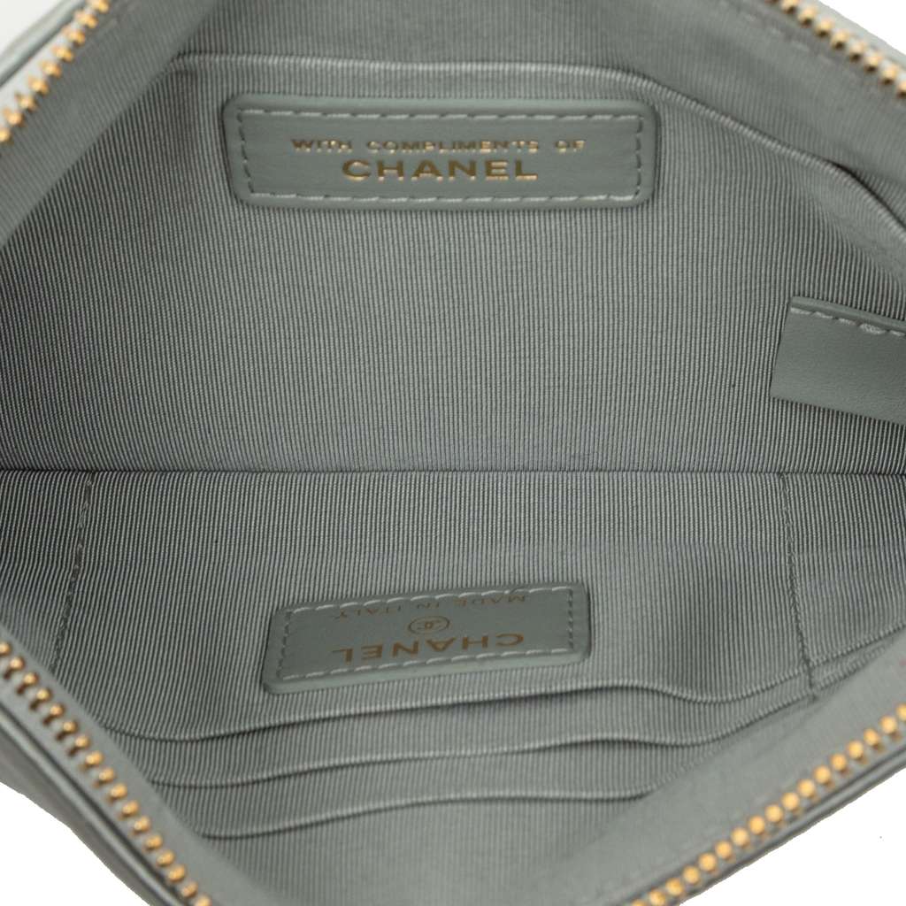 Chanel Small Satin 19 O Case VIP Zip Pouch - 4