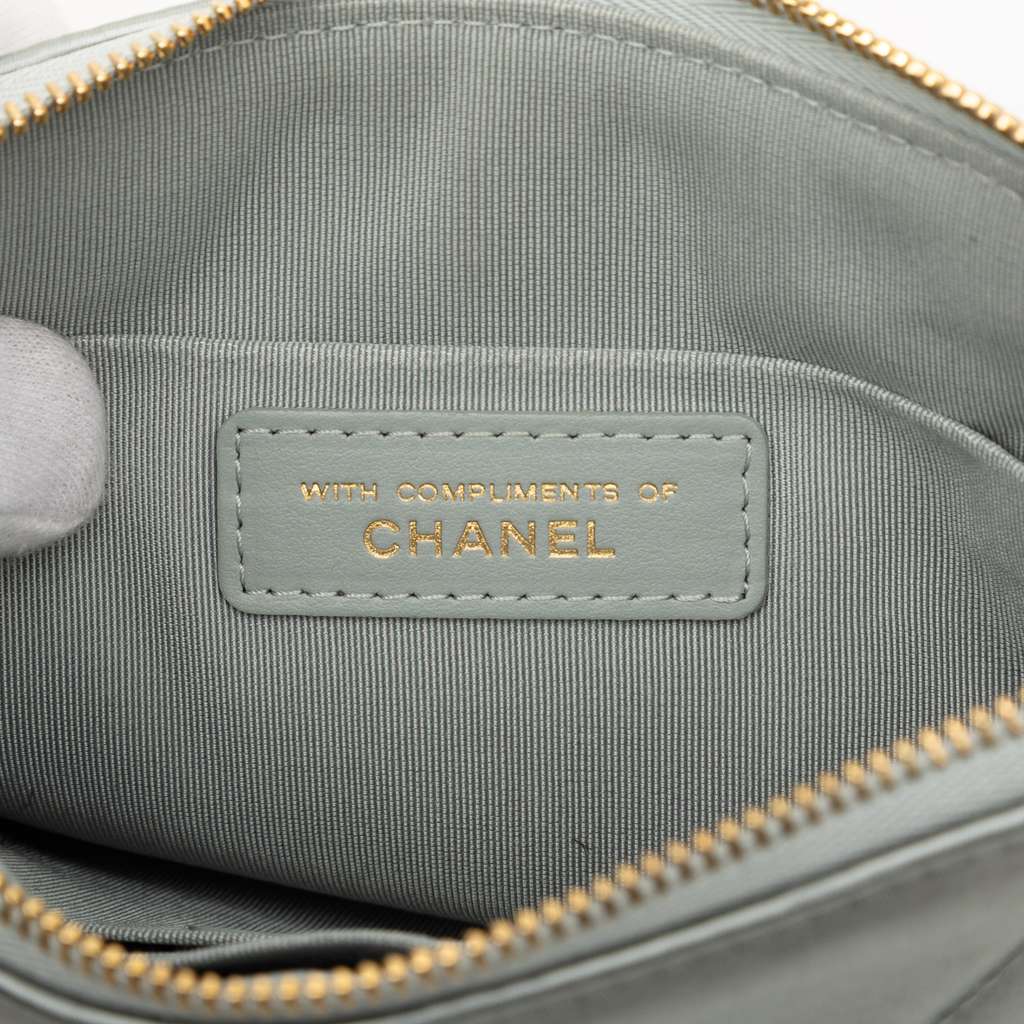 Chanel Small Satin 19 O Case VIP Zip Pouch - 5