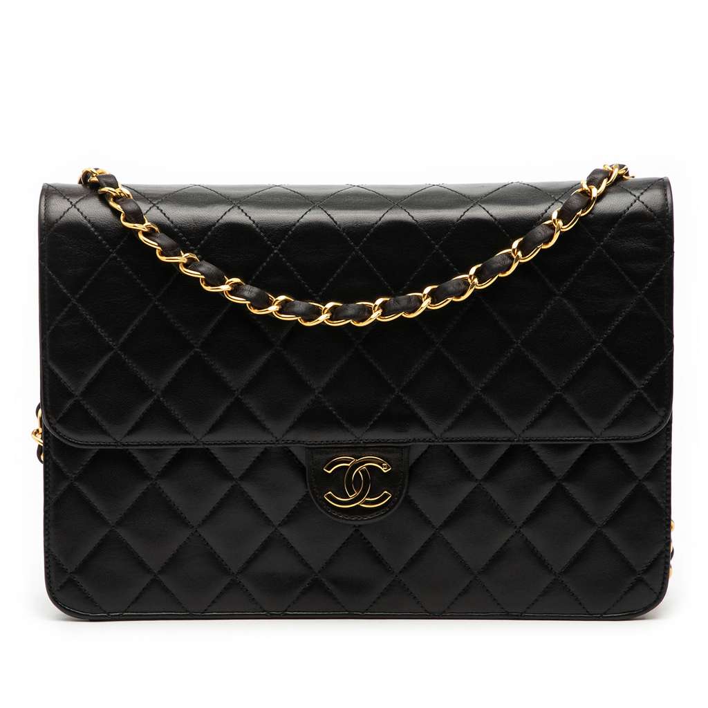 Chanel Medium CC Quilted Lambskin Single Flap