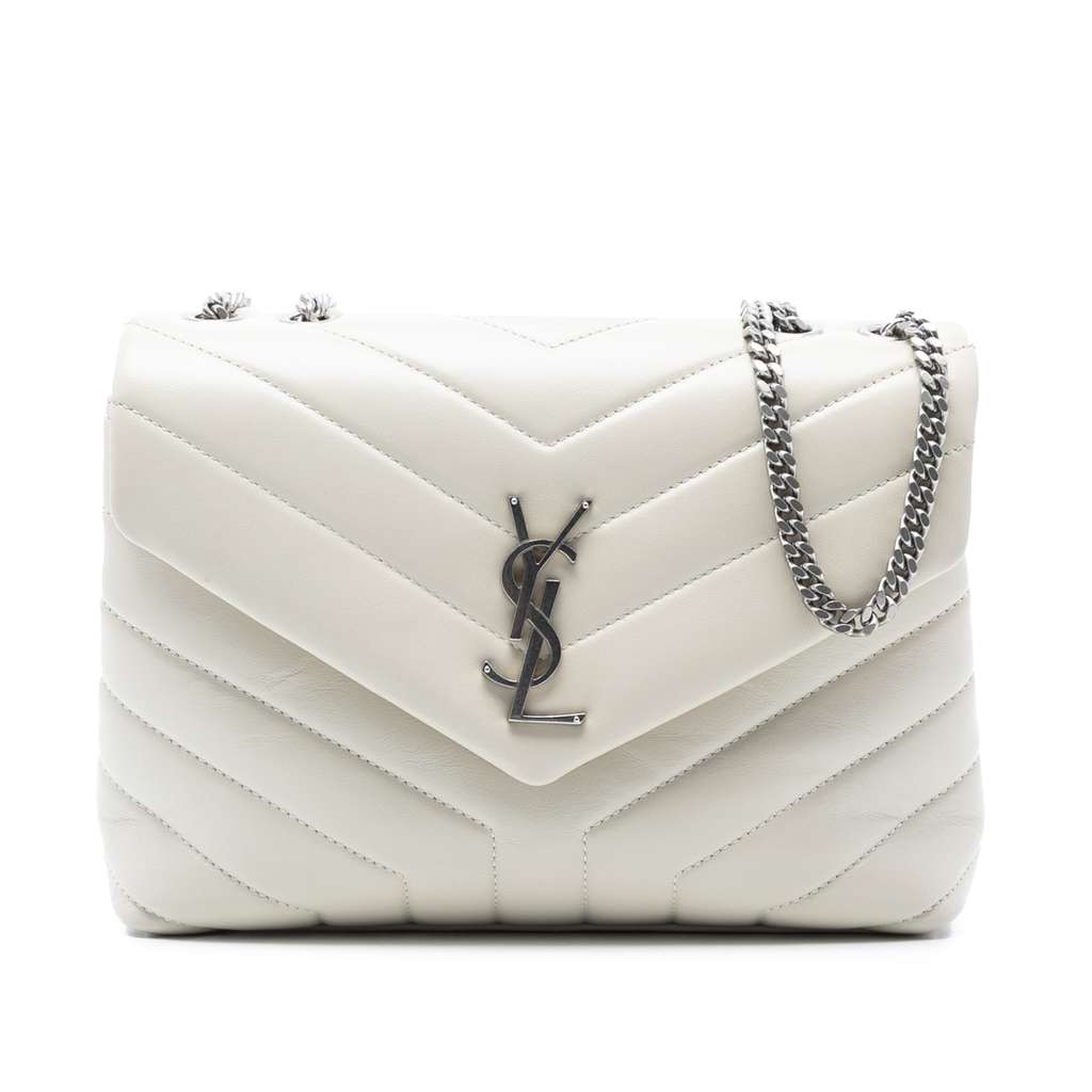 Saint Laurent Small Calfskin Monogram LouLou Shoulder Bag