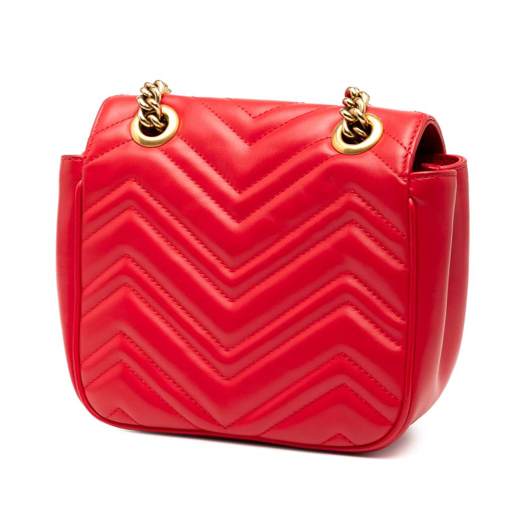 Gucci Mini GG Marmont Matelasse Leather Flap Crossbody - 2