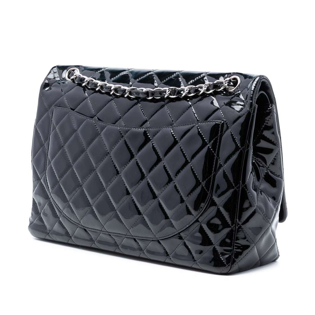 Chanel Maxi Classic Patent Double Flap - 2