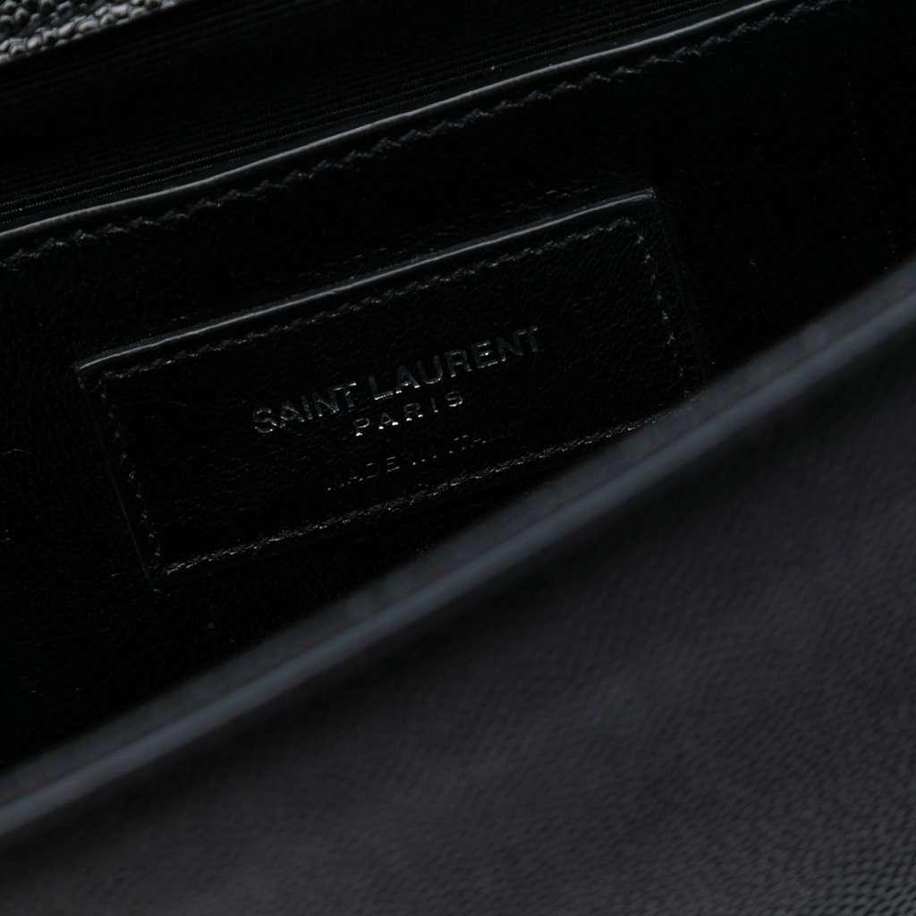 Saint Laurent Grain De Poudre Studded Monogram Kate Clutch - 5