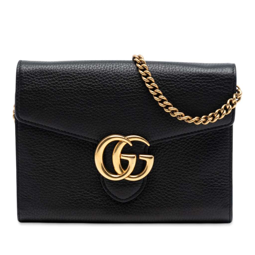 Gucci GG Marmont Leather Wallet on Chain