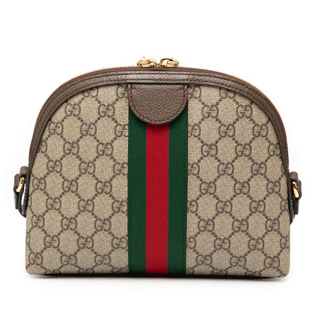 Gucci Small GG Supreme Ophidia Dome Crossbody - 2