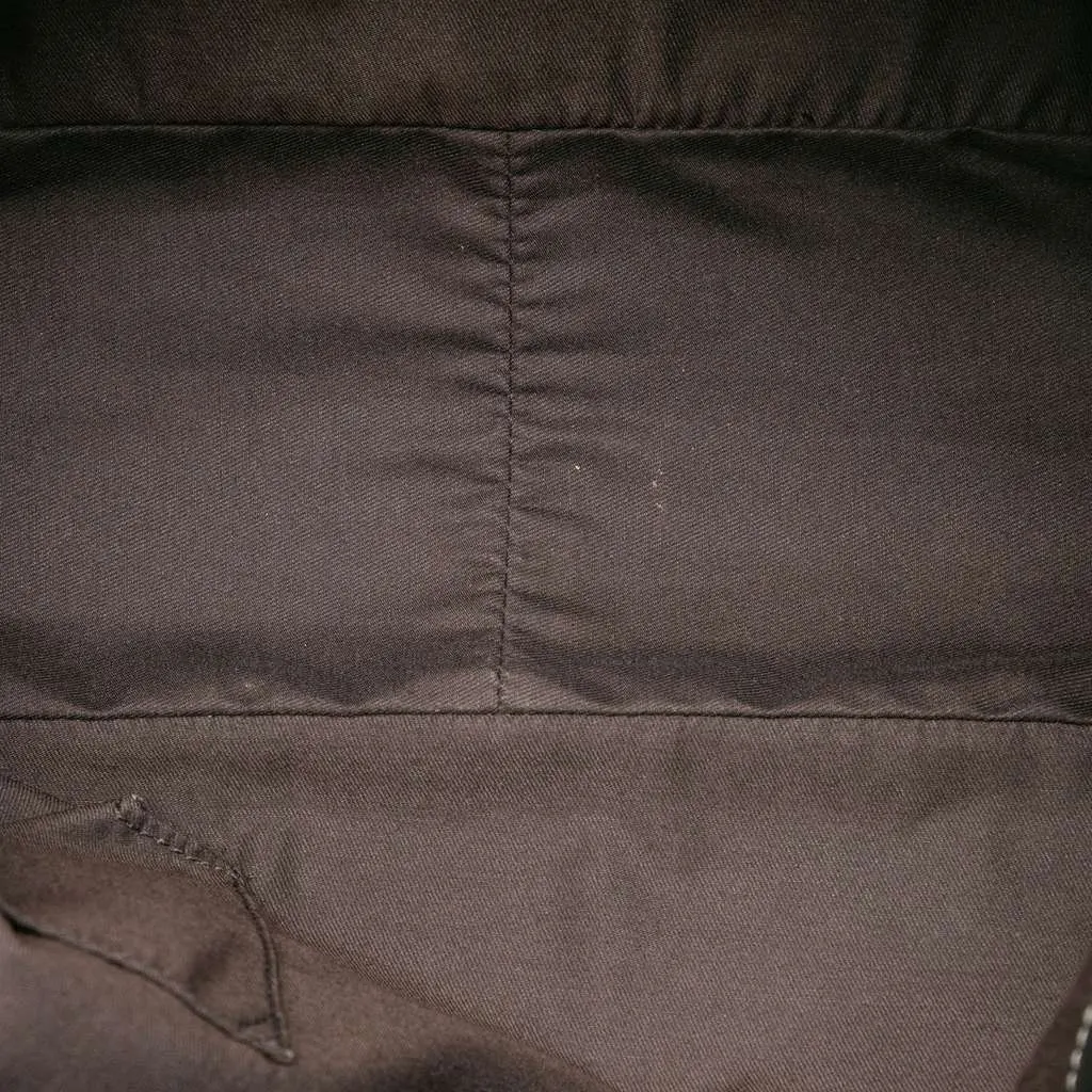 Gucci Medium GG Canvas Positano Tote Brown Canvas Good - Model View
