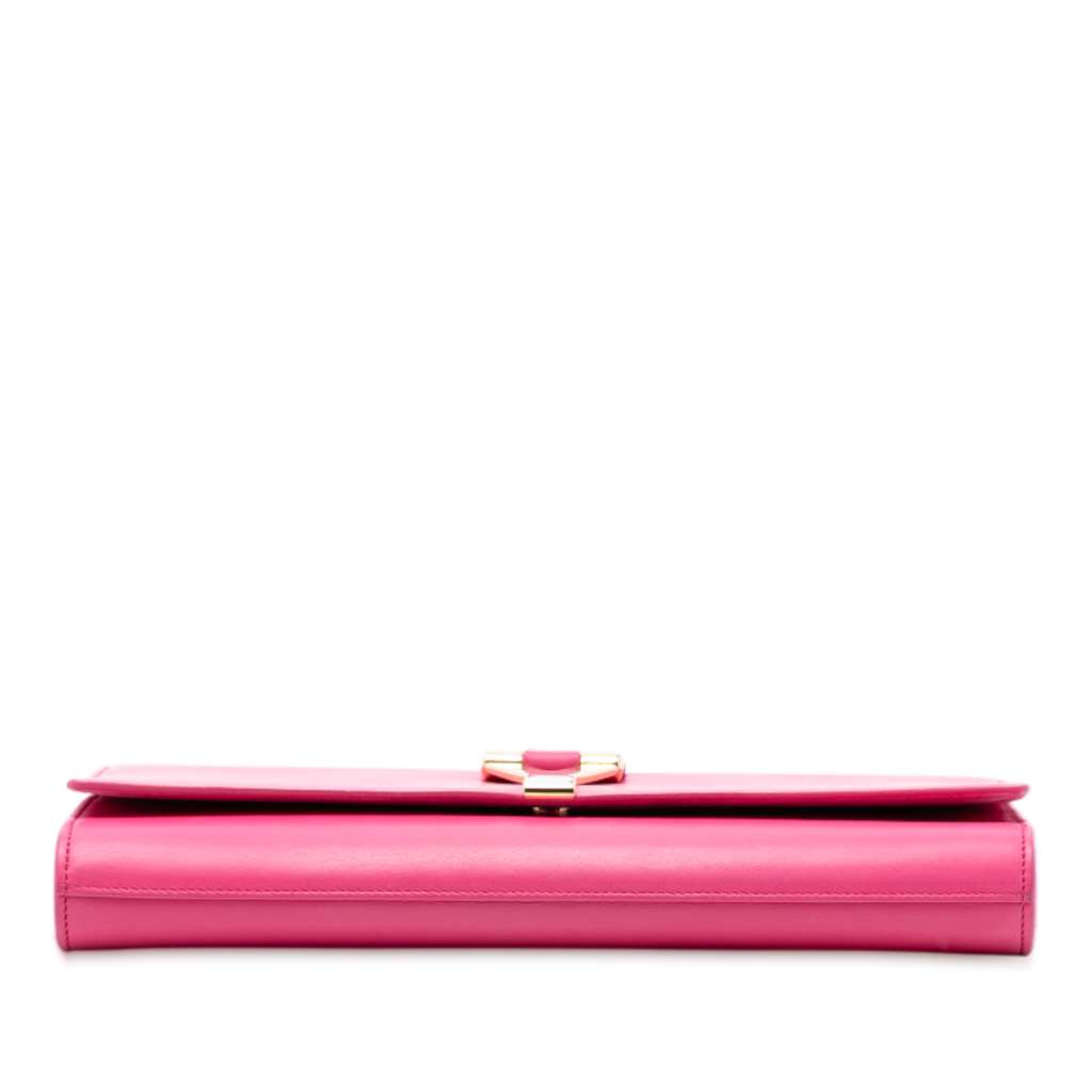 Saint Laurent Leather Chyc Ligne Clutch - 3