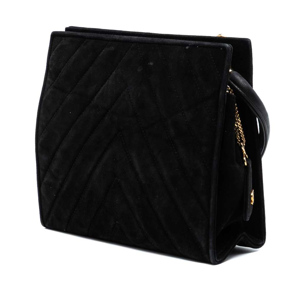 Chanel Chevron Velvet CC Stones Crossbody - 2