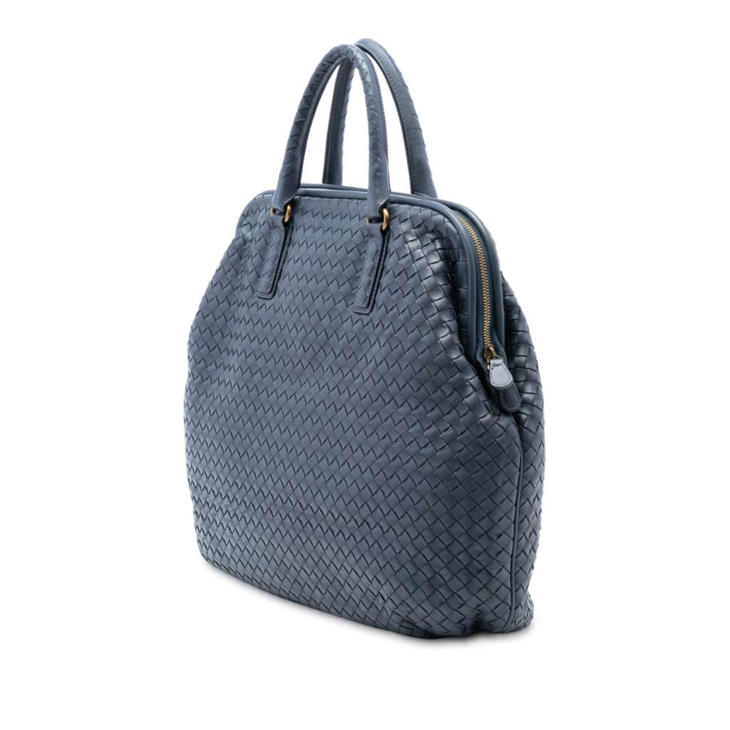 Bottega Veneta Nappa Intrecciato Frame Top Handle Bag - 2
