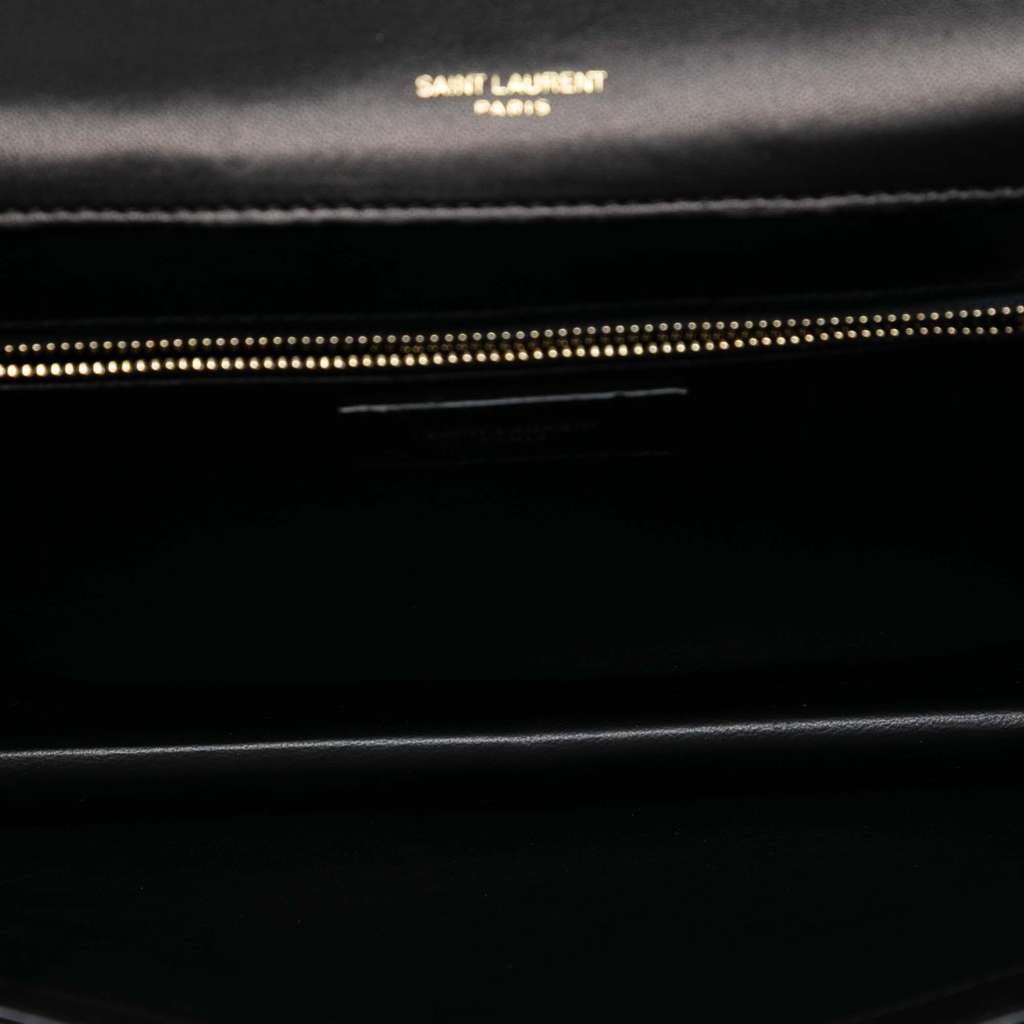 Saint Laurent Quilted Lambskin Monogram Gaby Shoulder Bag - 4